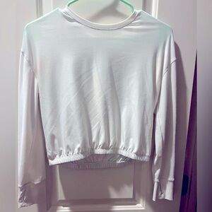 Old navy active kids long sleeve white t-shirt